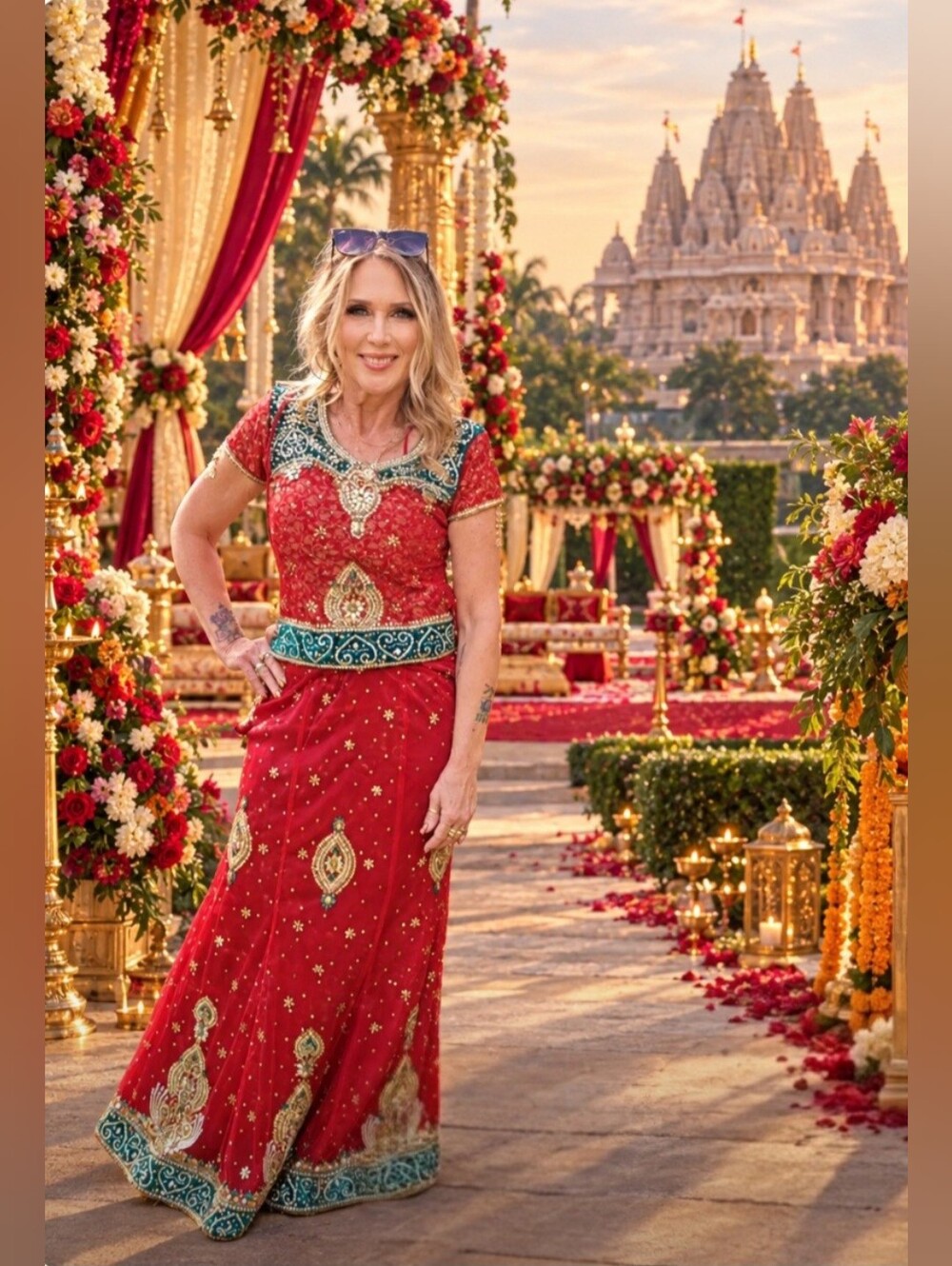 Red indian Lehenga Choli Wedding dress